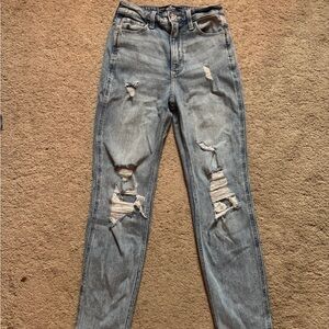 Distressed Blue Women's Jeans